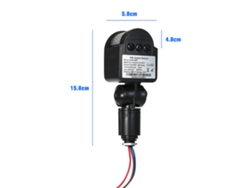 Aplique LED de pared para exteriores 2026 con sensor de movimiento PIR infrarrojo de 180 grados, resistente al agua, alcance de 12 m, seguridad para el hogar.