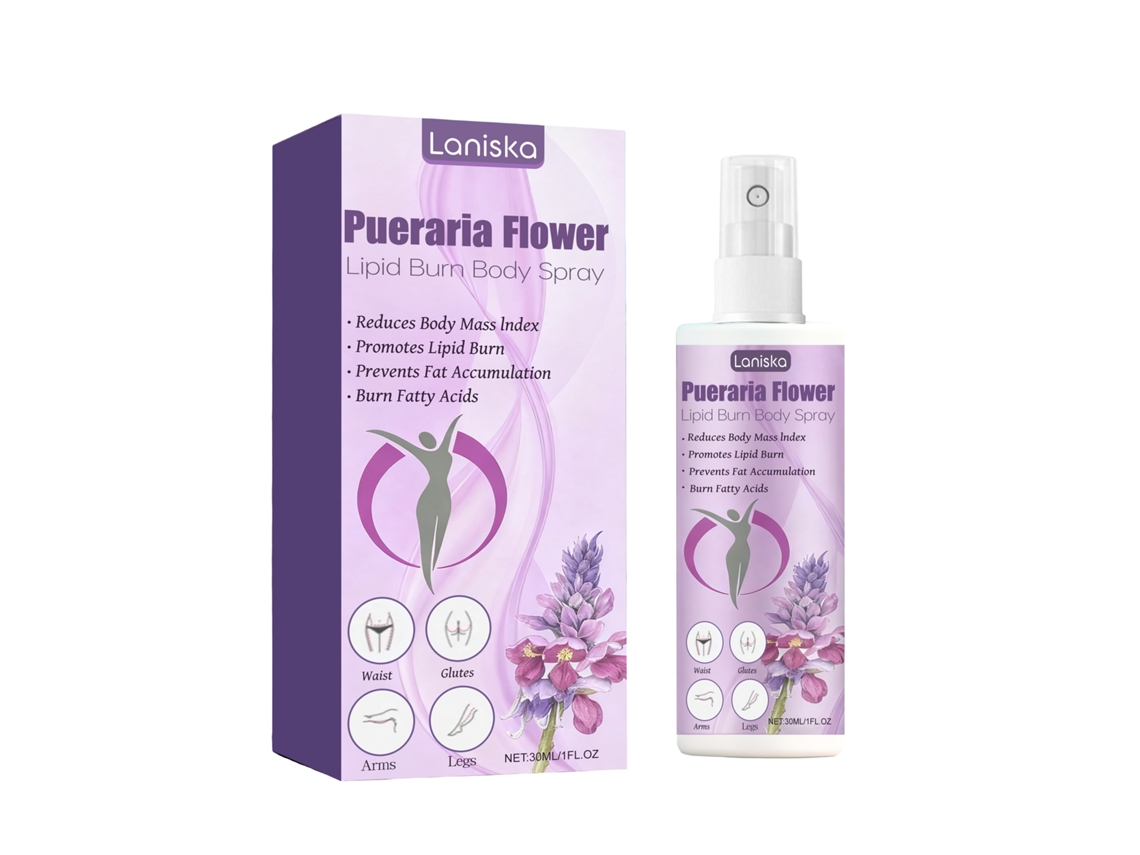 Spray corporal calmante con flor de Pueraria