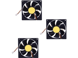 3 Ventiladores De Radiador De Refrigeración De 3 Orificios, 90 Mm Y 25 Mm