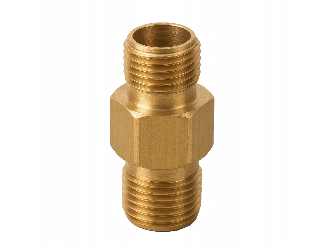 Adaptador de latón de 1/4" GHz - 1/4" GHz - Alta presión | Roscas de precisión | Agua y aire