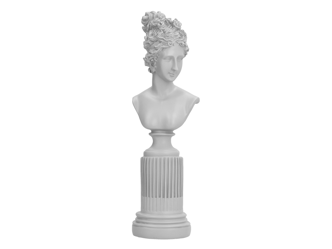 Figura de resina con forma de personaje, decoración de mesa blanca