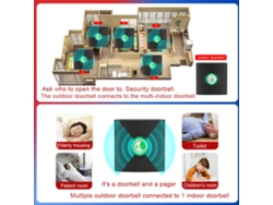 Intercomunicador inteligente con timbre inalámbrico para el hogar y la oficina.