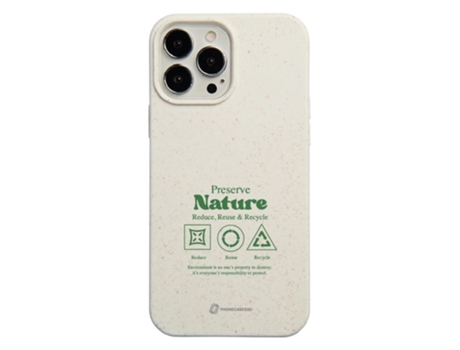 Funda Móvil Oficial Compostable Base para iPhone 13 Pro Max PHONECASES3D Blanco