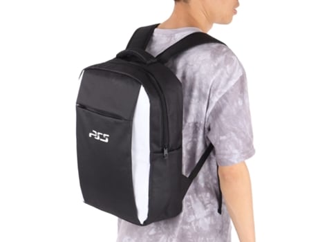 Mochila para PS5 impermeable de tela de nailon, auriculares y accesorios para juegos