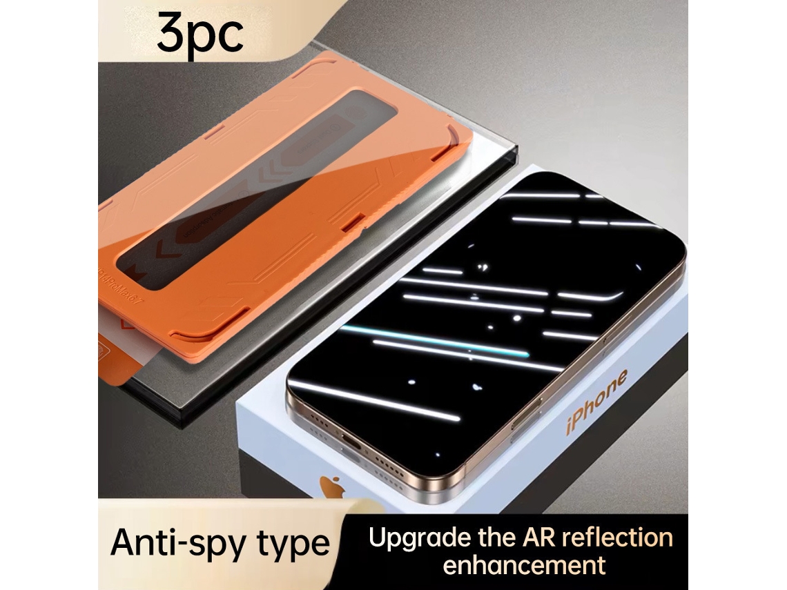 Protector De Pantalla De Vidrio Templado Para Iphone 14 Pro (3 Unidades - Anti-espía) Czhhmart