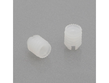Tuerca Nylon Blanco Coto M4 D8X11 para Taladro 8Mm Con Ranura En La Cabeza HERRAJES ALK