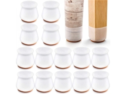 2026-protectoras De Patas De Silla De Silicona Con Lana Para Pisos De Madera Dura Anti-arañazos Y Ruido 12/24pcs Blanco S 2.0-2.8cm
