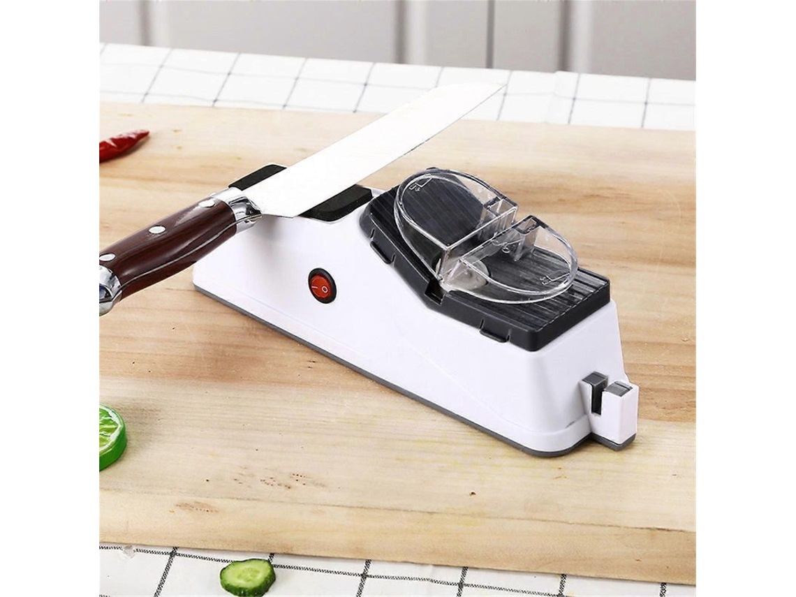 Afilador Eléctrico Usb, Piedra De Afilar Manual Con 5 Discos De Esmerilado, Blanco Blanco
