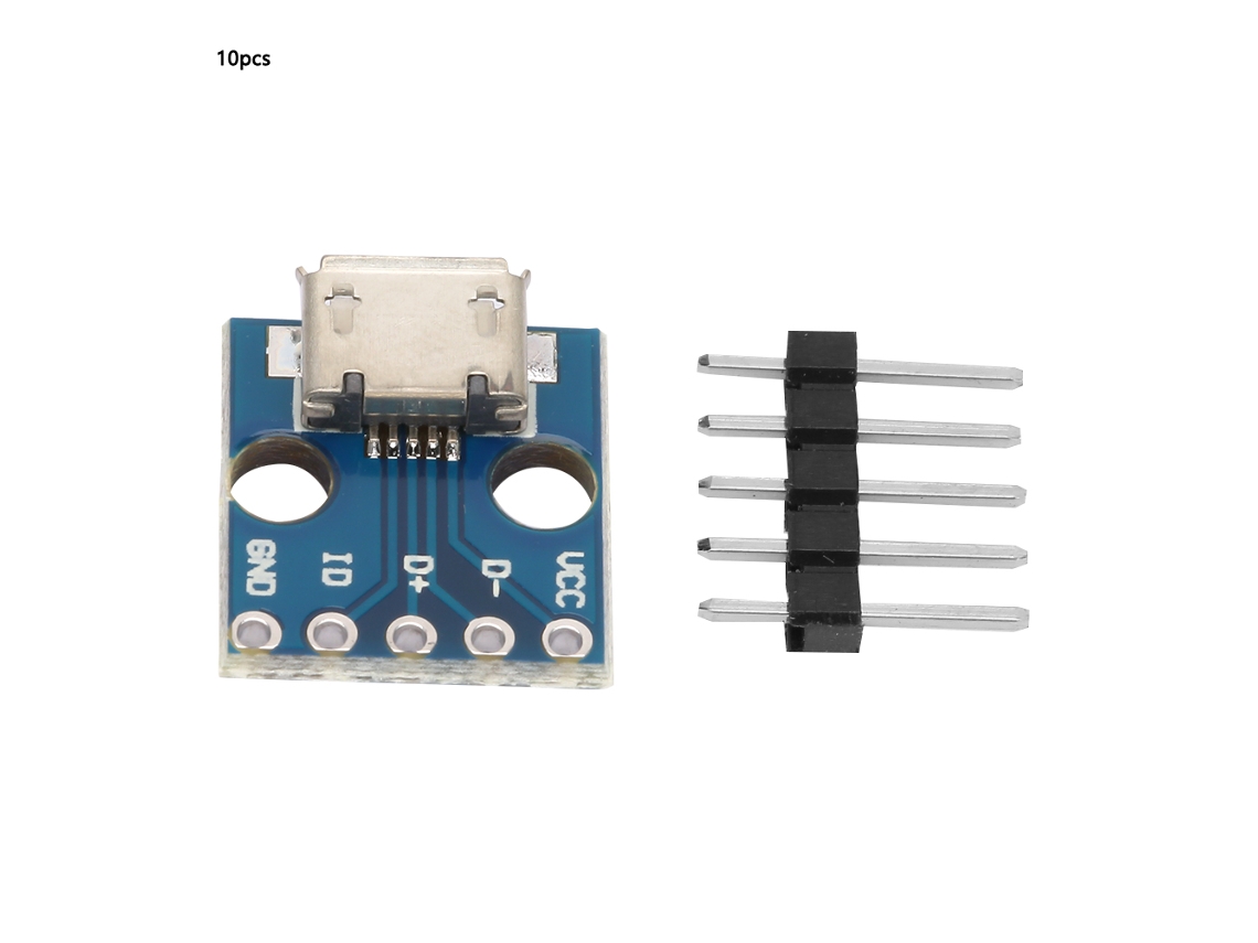 Veloriskku-20 Peças Módulo Adaptador De Alimentação Com Interface Micro Usb 5v E Pinos Cjmcu