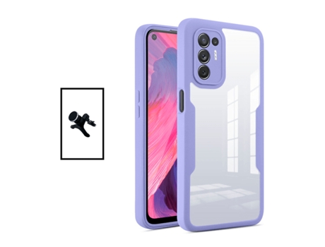 Funda Proteção Frente Verso para Oppo Oppo Reno5 Z GIFT4ME Morado