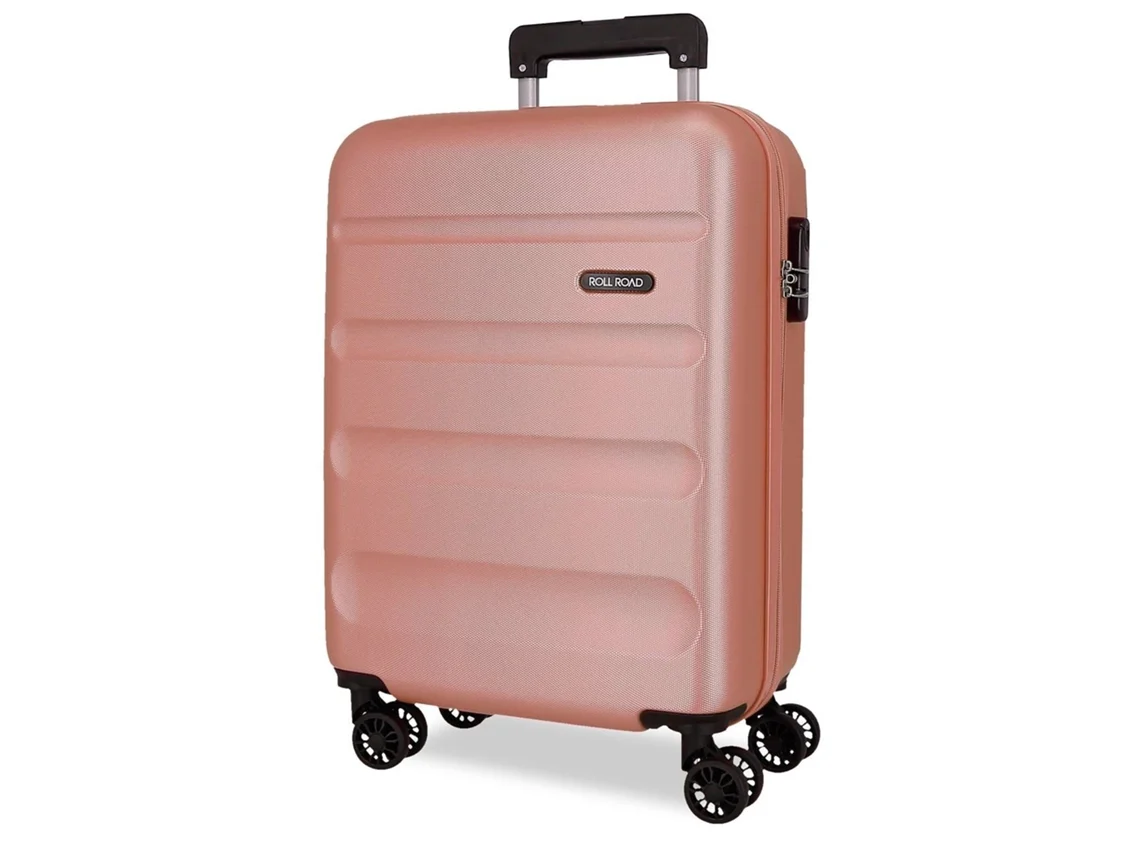 Maleta de Cabina ROLL ROAD Flex Rosa Claro (38x55x20cm - 35L)