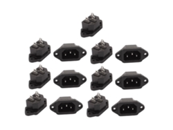 Juego de 13 conectores para adaptador de corriente AC250V 10A con 3 terminales CHABERLU