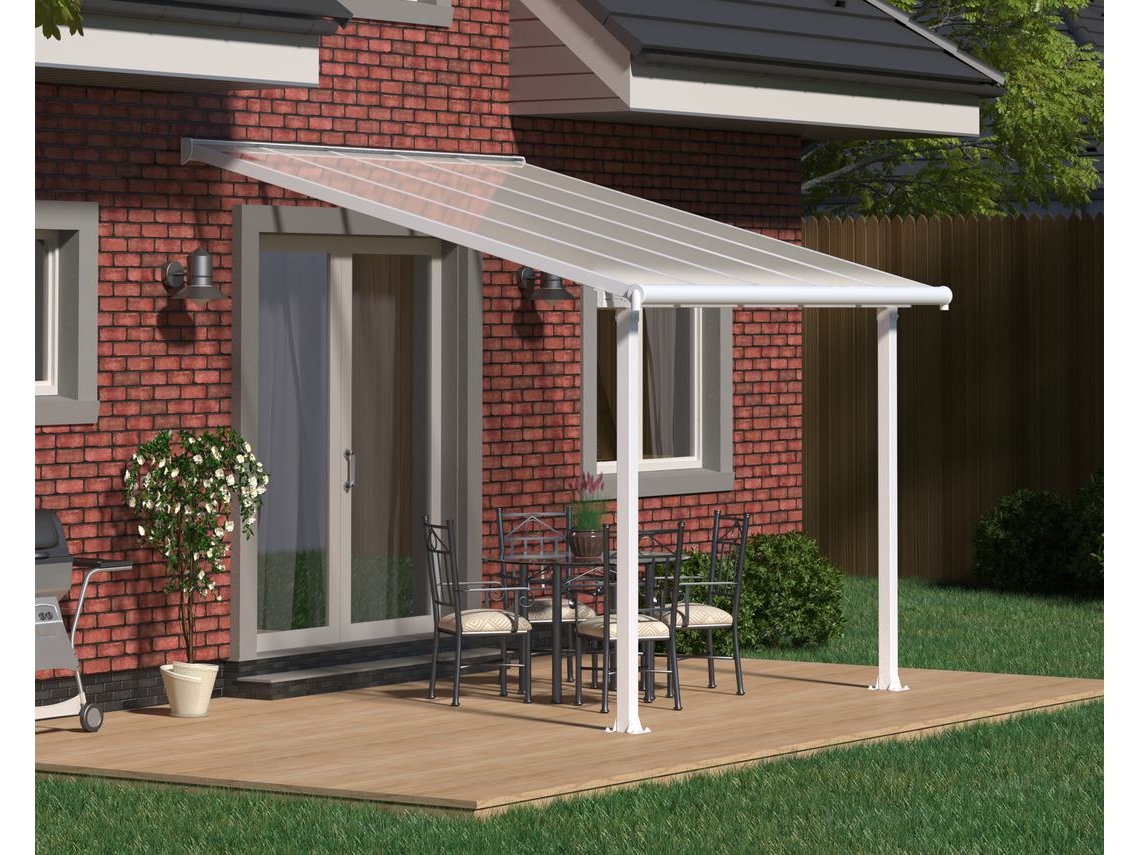 CANOPIA Pérgola Olympia Cobertor de Terraza de Aluminio 3X3 m Blanco