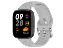 Correa para Redmi Watch 3 - Correa deportiva de silicona - Hebilla plateada
