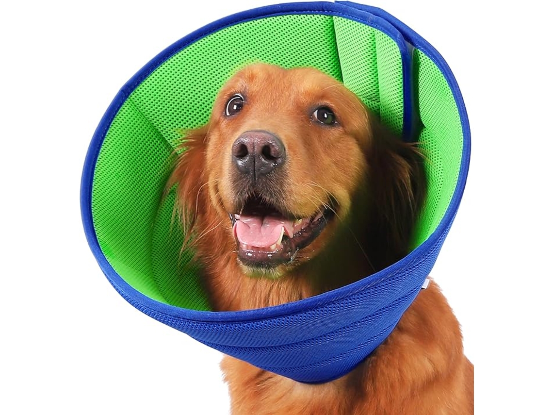 Collar Cono Suave Ajustable 30-35cm Para Rehabilitación Cuello Perros Gatos