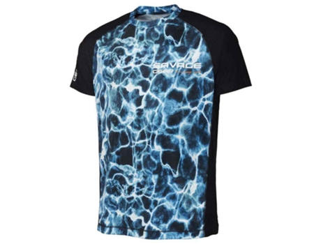 Camiseta UV de Hombre SAVAGE GEAR Marine Azul (XL)