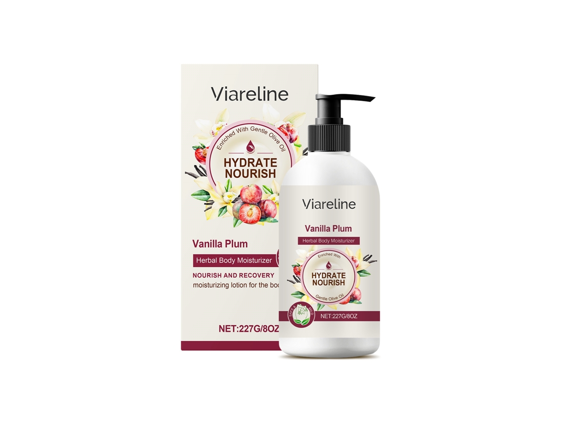 Crema hidratante corporal de ciruela y vainilla