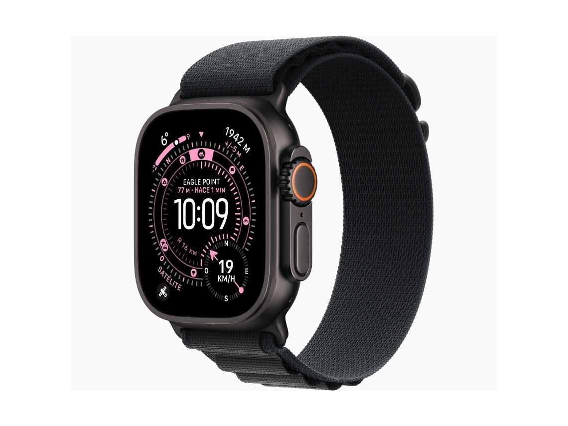 Apple Watch Ultra 3 Gps Cellular 49 mm Titanio Negro con Correa Alpine Loop Negra Talla Grande