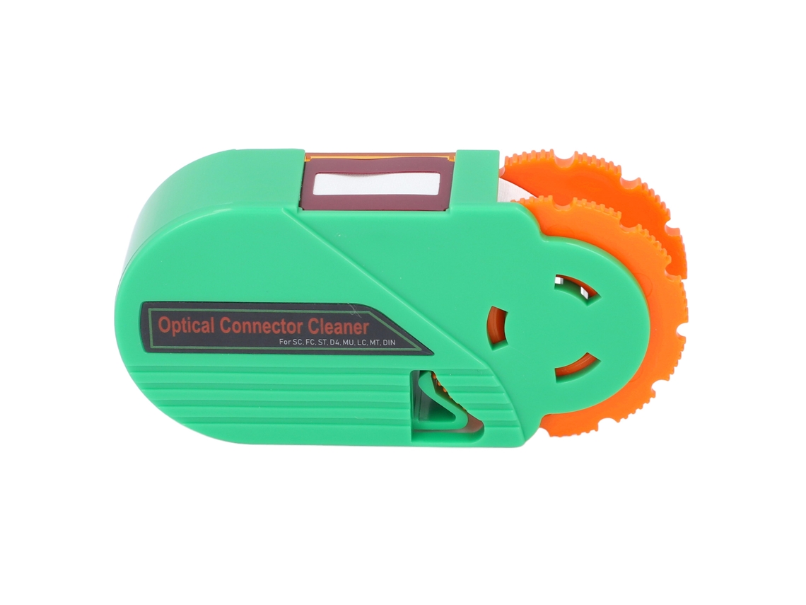 Limpador De Conector De Fibra Óptica Portátil -20 A -50db Para Fc Sc Lc Mu D4 Din Com Cassete 500 Ciclos
