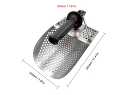 Pala De Arena De Acero Inoxidable Con Mango Para Detector De Metales En La Playa Y Bajo El Agua.