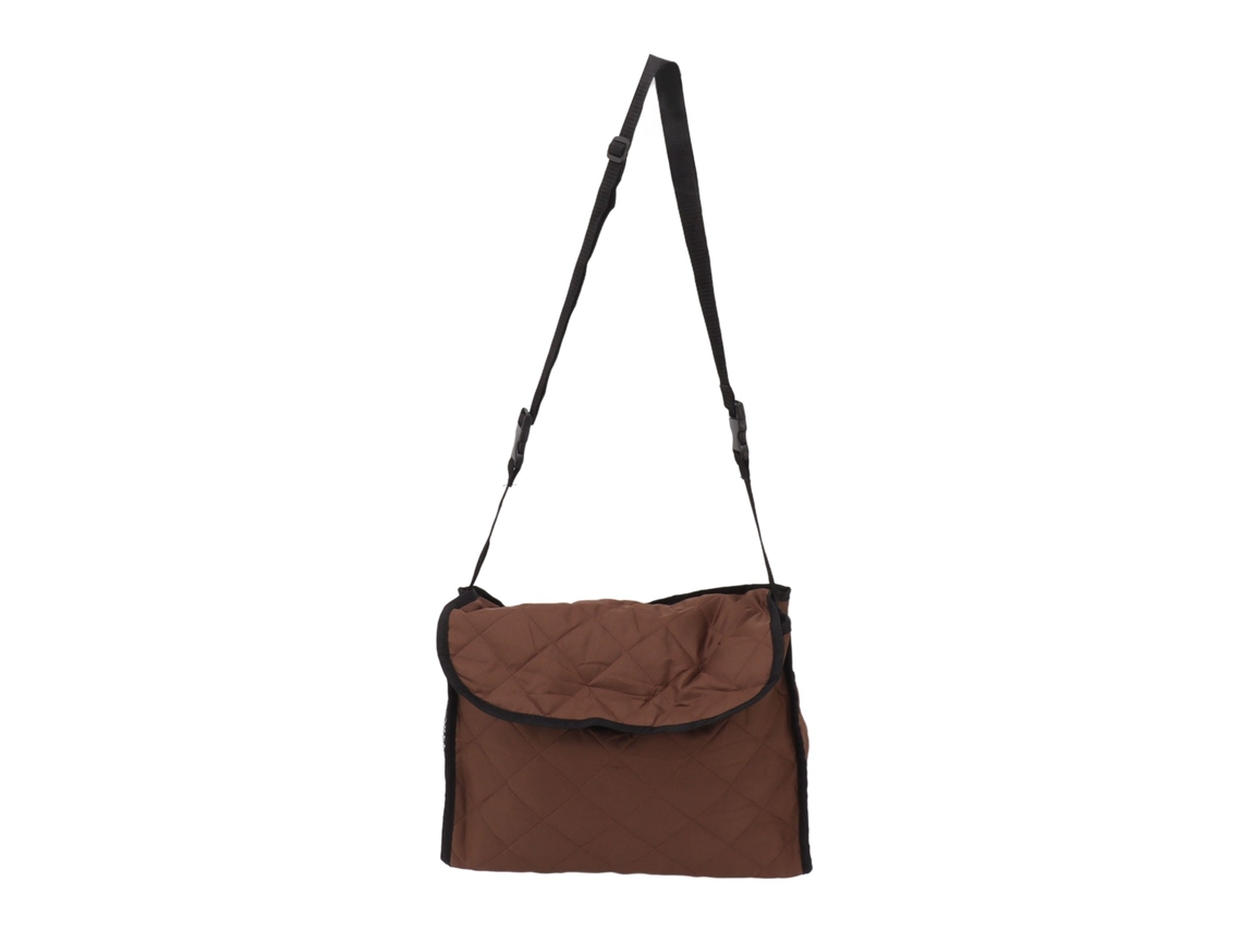 Bolsa De Almacenamiento Colgante De Poliéster Ligero Para Sillas De Ruedas/andadores, Marrón, Alta Capacidad.