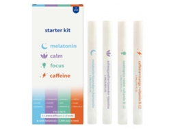 4 bolígrafos difusores de aromaterapia con hierbas para la concentración, la respiración clara y la relajación sensorial.