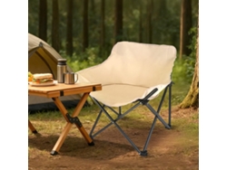 Zmh Silla Plegable De Media Luna Reforzada Para Camping - Con Bolsa De Almacenamiento Para Senderismo Picnic Playa