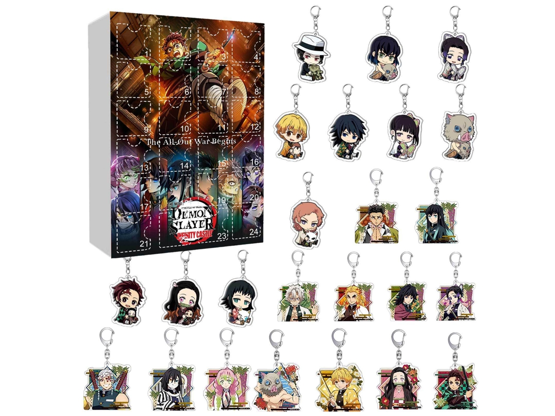 Caja sorpresa con calendario de Blade of Ghosts, regalo de recuerdo de amistad, llavero colgante para mochila