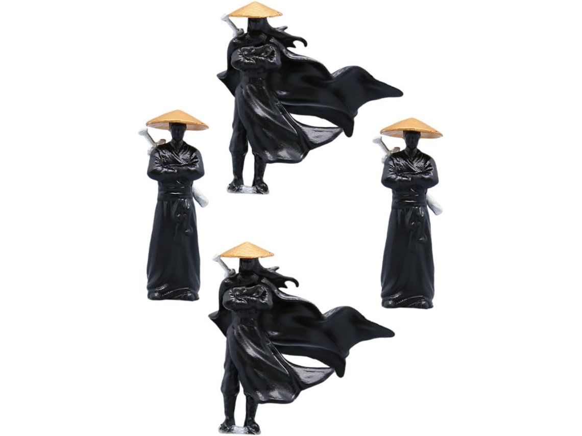 Figuritas Decorativas Chinas Antiguas Para Bonsáis Y Acuarios, Juego De 4