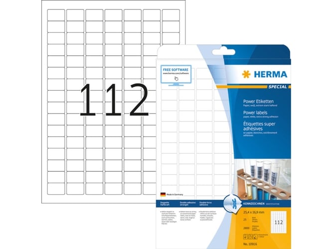 Etiquetas de impresora HERMA 10916