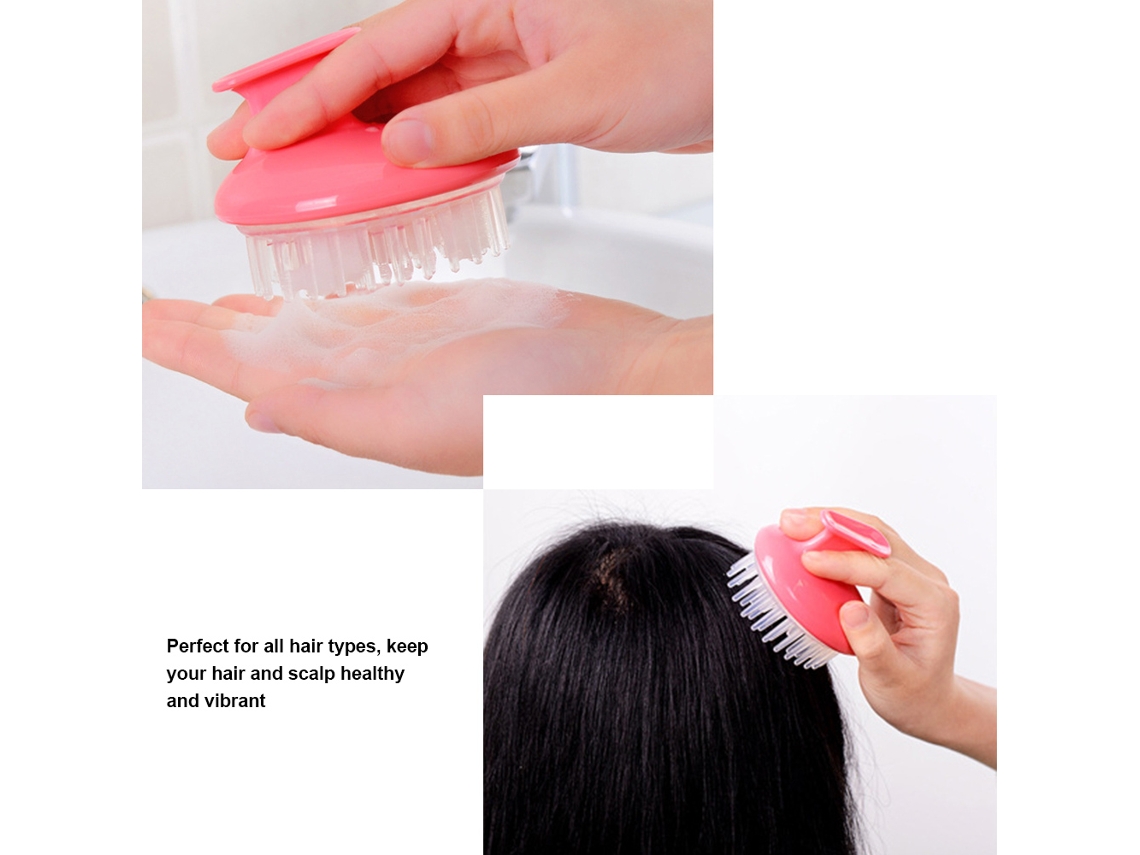 Vlrla-silicone Pincel Para Shampoo Para Couro Cabeludo Massage Cabelo Limpeza
