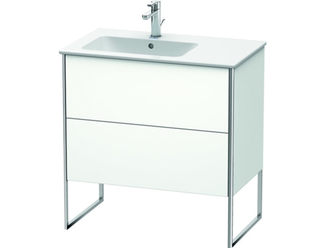 DURAVIT XSquare Vanity unit vertical 81.0 x 47.8 cm, 2 cajones, para lavabo ME de Starck 234583, lavabo a la izquierda