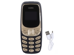 El Teléfono Móvil Bluetooth Mini Gsm 2g Dual Sim Desbloqueado Más Pequeño Para Niños Y Estudiantes, Color Azul.