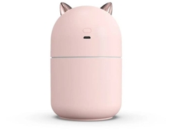 Mini Humidificador 300ml Neblina Fría Luz Nocturna Auto Apagado Yizhood Rosa