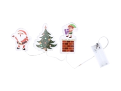 Pegatinas Gel Led 3 Figuritas Chimenea De 15x30 Cm