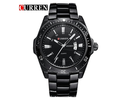 Relojes de Moda para Hombre Relojes de Pulsera Reloj de Cuarzo Resistente al Agua con Calendario para Hombres Concha Negra VEANXIN