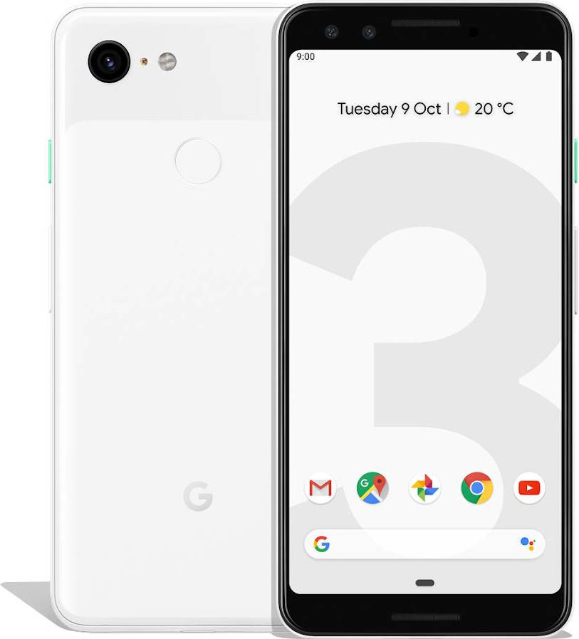 Smartphone GOOGLE Pixel 3 (5.5'' - 4 GB - 64 GB - Blanco)