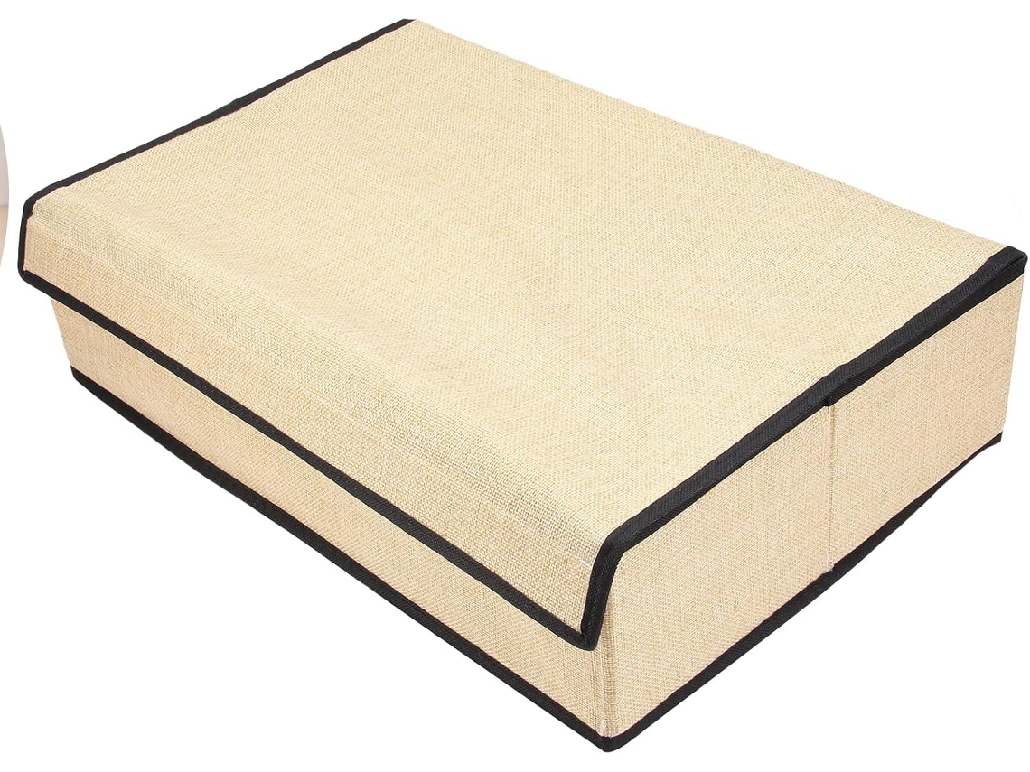 Organizadora Interior Beige Resistente Fácil Limpiar 16 Compartimentos Cajón Caja Ropa Tela Tapa