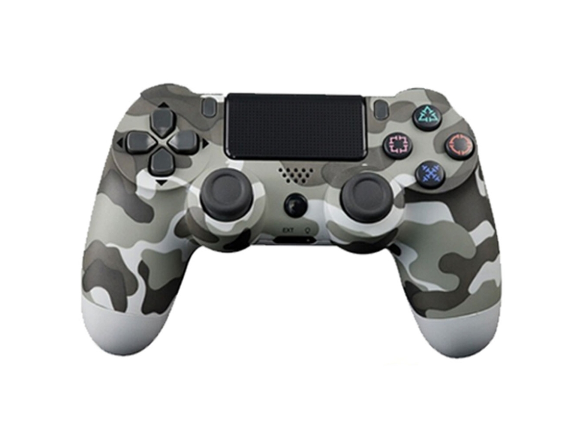 Mando PS4 Bluetooth inalámbrico Doubleshock P4, compatible con PC , Android , consola PS4 -inalambrico- y PS3 -por cable- (Incluido). ¡Toma todo el control! GRIS MILITAR KLACK