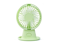 Mini ventilador de escritorio plegable con 2 aspas, USB, verde 116
