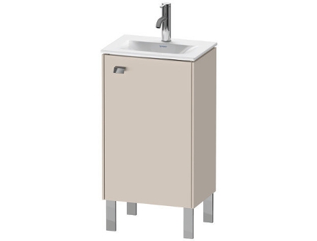 Mueble de lavabo DURAVIT Brioso vertical 44,0 x 31,0 cm 1 puerta abatible a la derecha 1 estante de cristal para lavabo Viu 073345