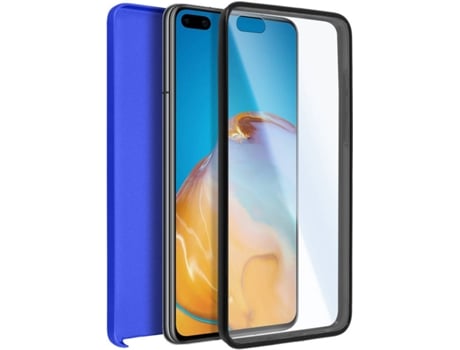 Carcasa Huawei P40 AVIZAR TPGLASS-BL-P40R Azul