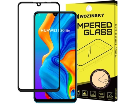 Protector Cristal Templado P30 Lite LMOBILE Full Cover Negro