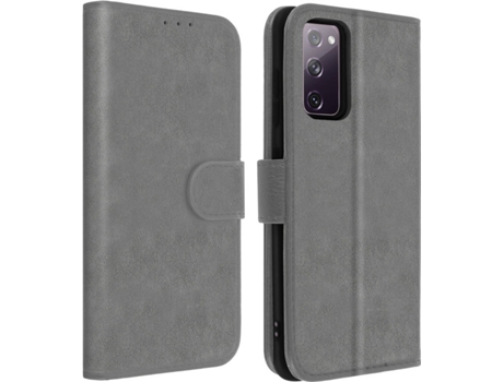 Funda Samsung Galaxy S20 FE AVIZAR Libro Billetera Gris