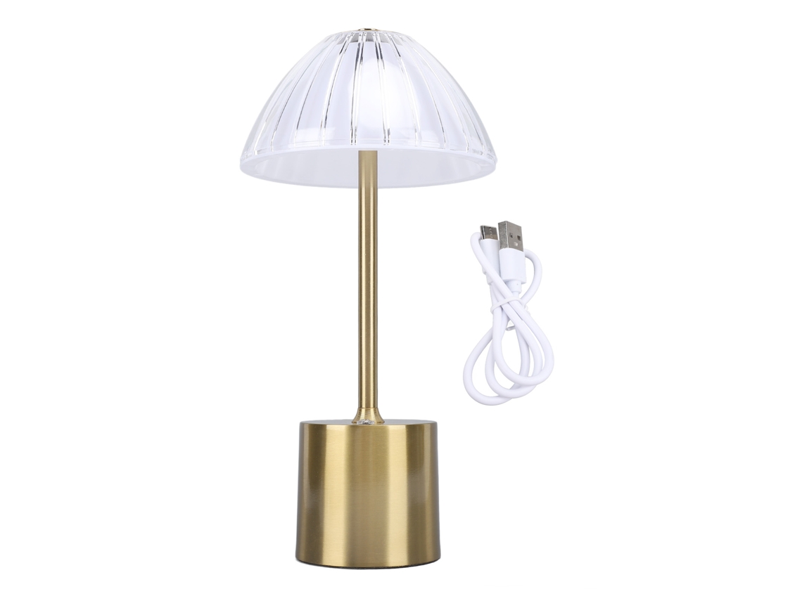 Lámpara De Mesa Led Portátil De Cristal Con 3 Niveles De Brillo Y Control Táctil Ajustable Para Decoración.