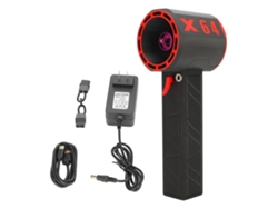 Soplador de polvo eléctrico, motor sin escobillas, 11 aspas, potente turboventilador, ajustable, recargable, chorro seco, ideal para el hogar y el coche.