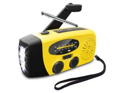 JILLIOPER Radio de Mano Solar Portátil Alarma Meteorológica Radio de Emergencia para Desastres al Aire Libre 1 pieza