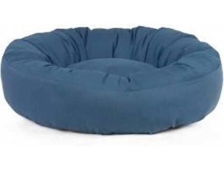 Cama Redonda para Perros y Gatos GAUTY Tela de sarga (Azul - 57 cm)