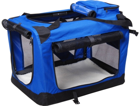 Para Gatos Pawhut azul negro 60x42x42 cm tela oxford nylon