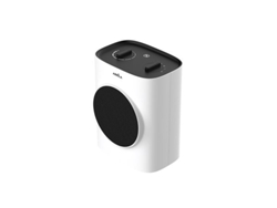 Termoventilador Cerámico Chipre Blanco/negro 1500w 2 Potencias 3 Funciones Antivuelco Termostato (21,5x17,5x12,8cm)